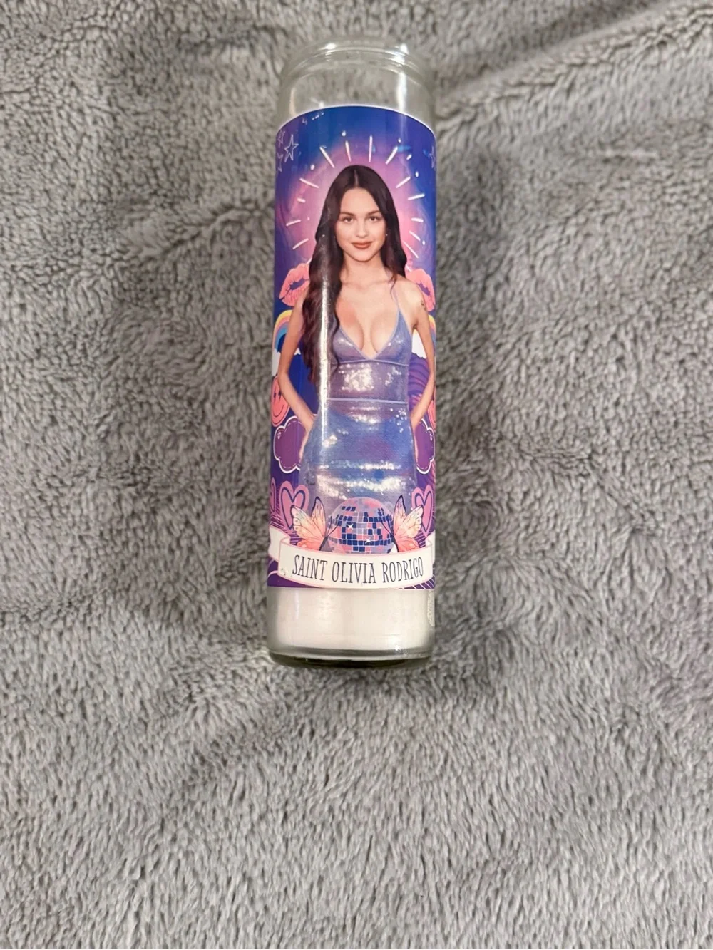 Pop-Princess Set: St Olivia Rodrigo/Sabrina Carpenter/Candles/Zip Pouch/Stickers